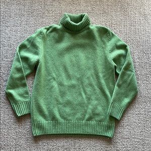 green zara turtle neck